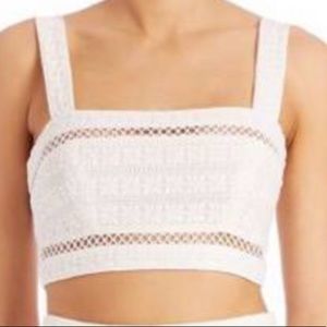 Zimmerman white crop top